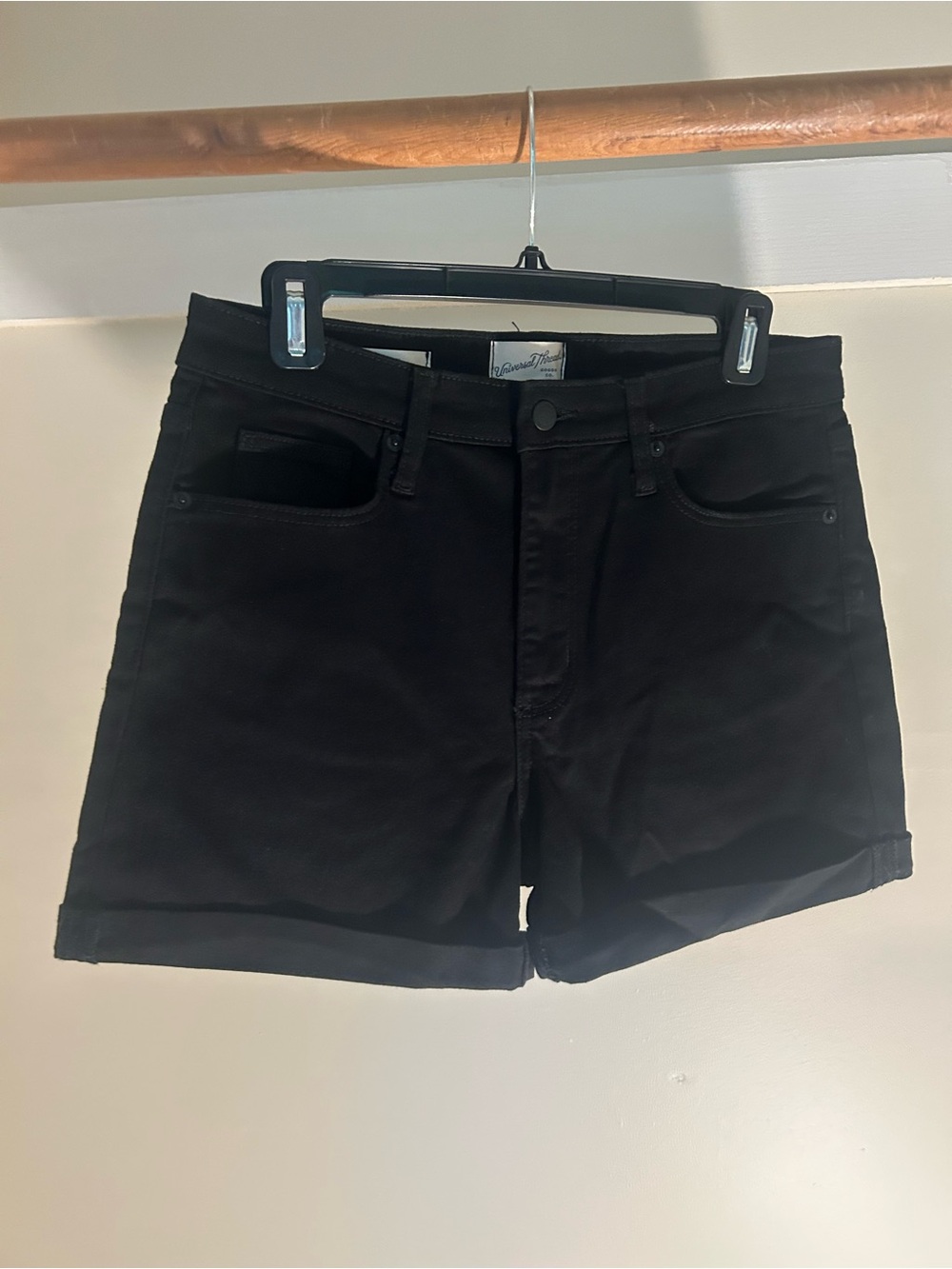 Universal Thread Black High-Rise Denim Shorts